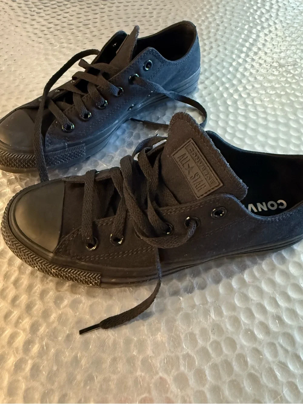 Converse Kids Black Low Top Sneakers